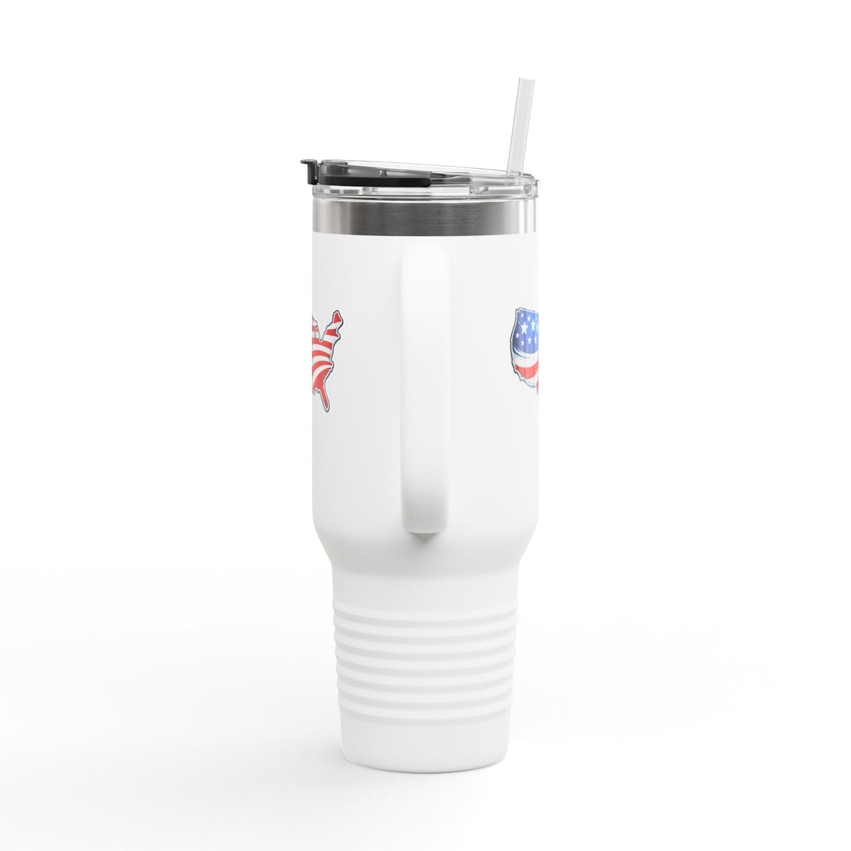 USA Map 40oz Insulated Tumbler with Handle