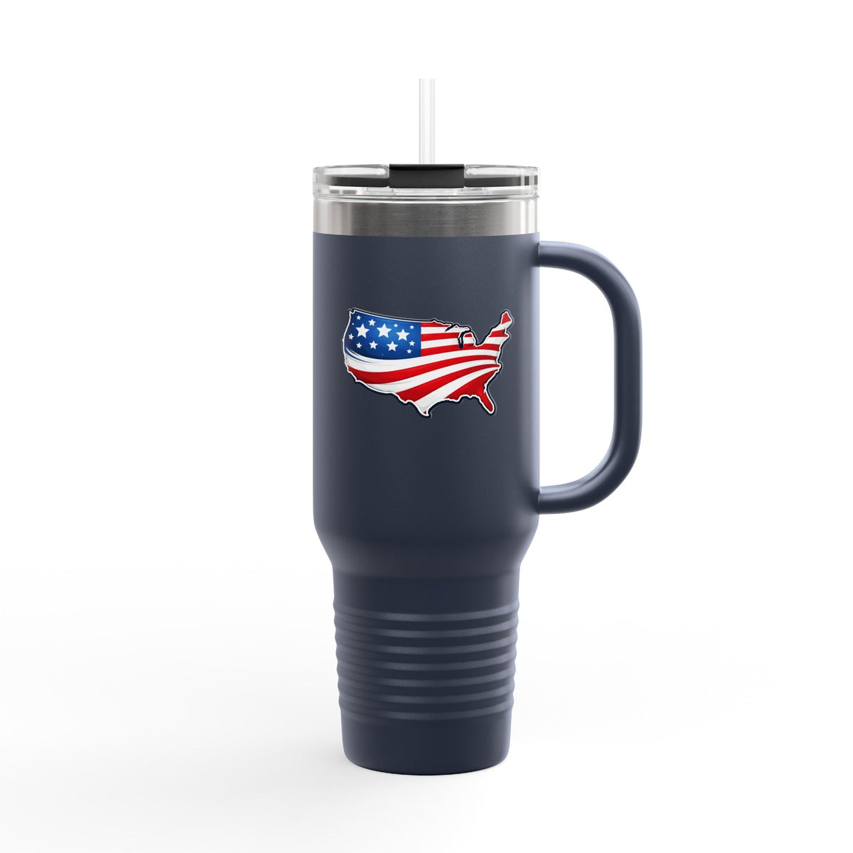 USA Map 40oz Insulated Tumbler with Handle