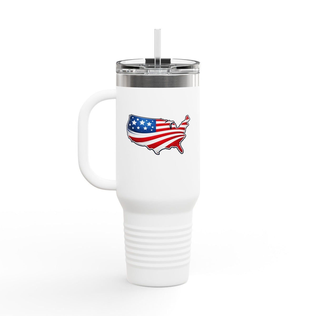 USA Map 40oz Insulated Tumbler with Handle