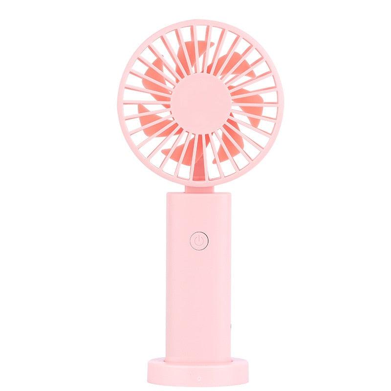 Portable USB Mini Fan - Handheld & Rechargeable with 3 Speeds