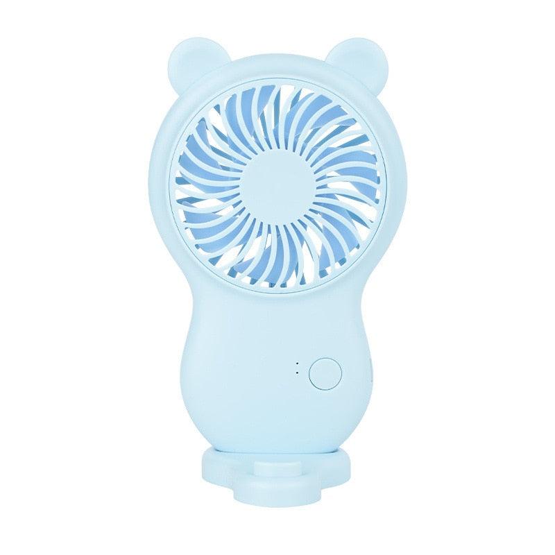 Portable USB Mini Fan - Handheld & Rechargeable with 3 Speeds