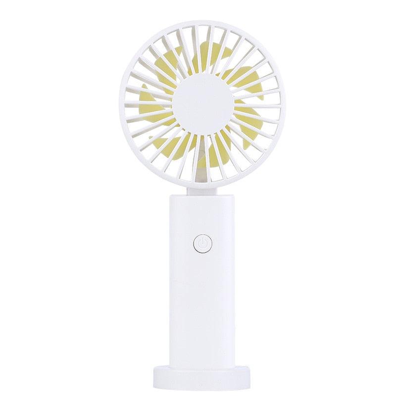 Portable USB Mini Fan - Handheld & Rechargeable with 3 Speeds