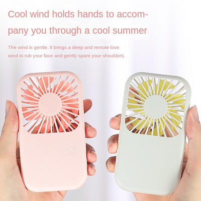 Portable USB Mini Fan - Handheld & Rechargeable with 3 Speeds