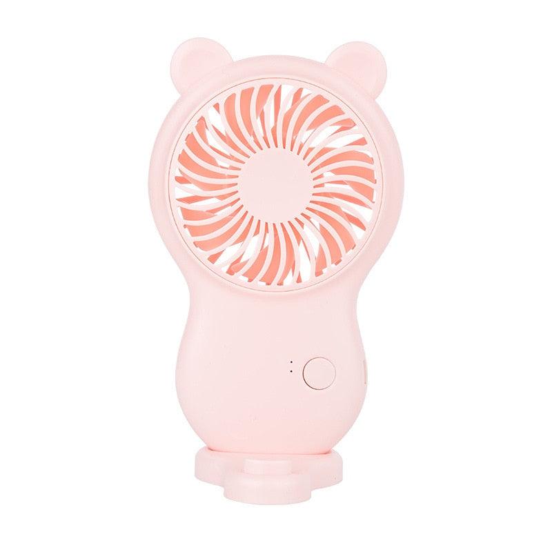 Portable USB Mini Fan - Handheld & Rechargeable with 3 Speeds