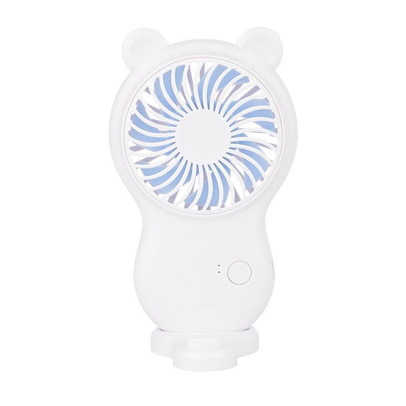 Portable USB Mini Fan - Handheld & Rechargeable with 3 Speeds