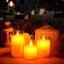 USB Rechargeable LED Pillar Candles - Korvel