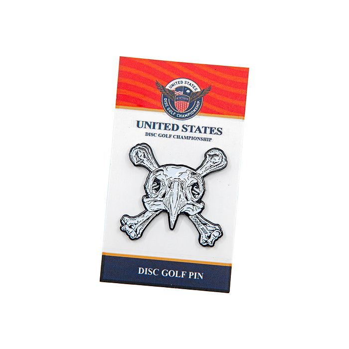 USDGC Roc Skull & Bones Enamel Pin