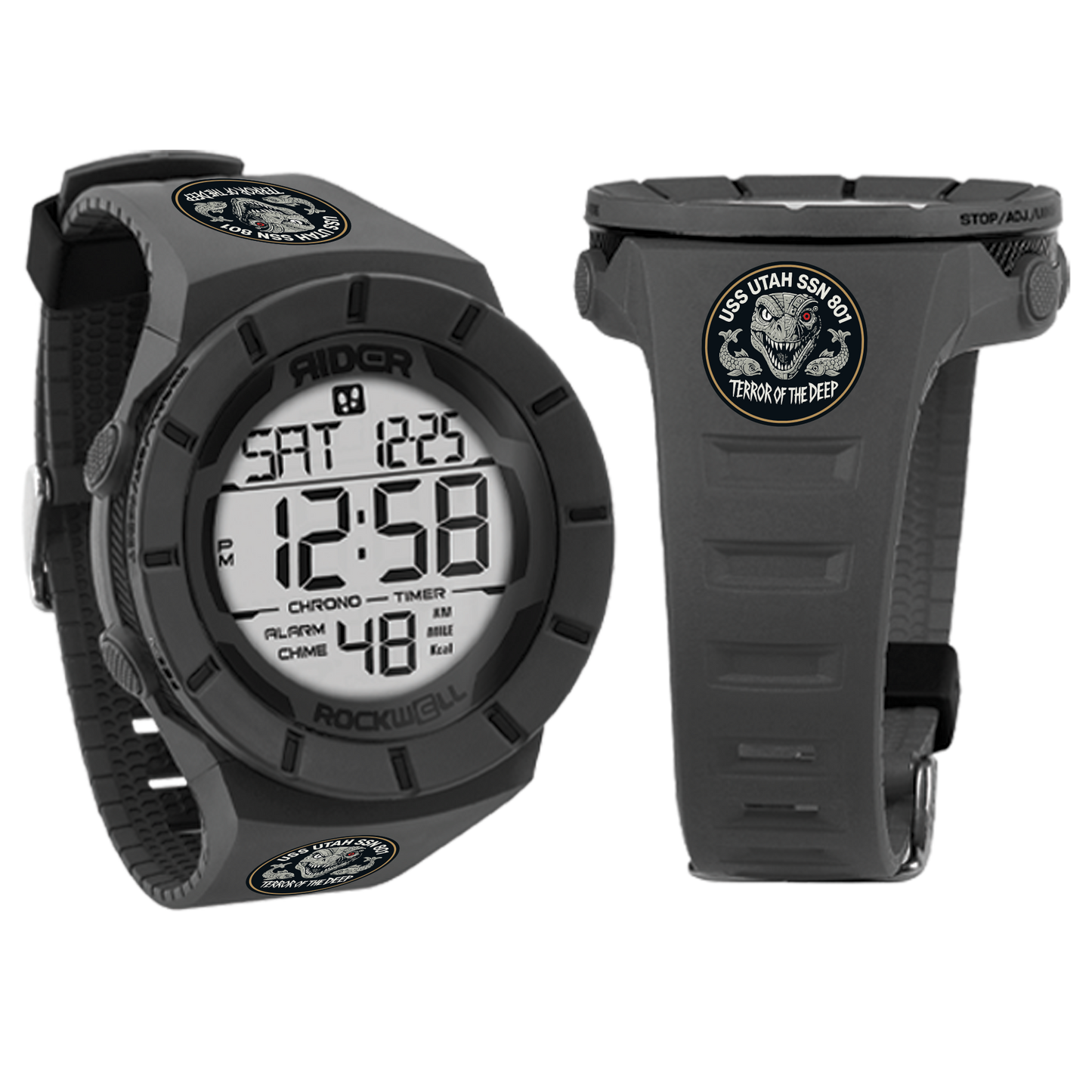 Reloj Coliseum Fit™ Phantom Black - Edición USS Utah