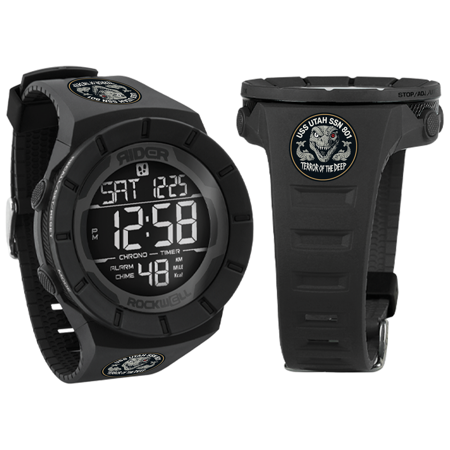 Reloj Coliseum Fit™ Phantom Black - Edición USS Utah