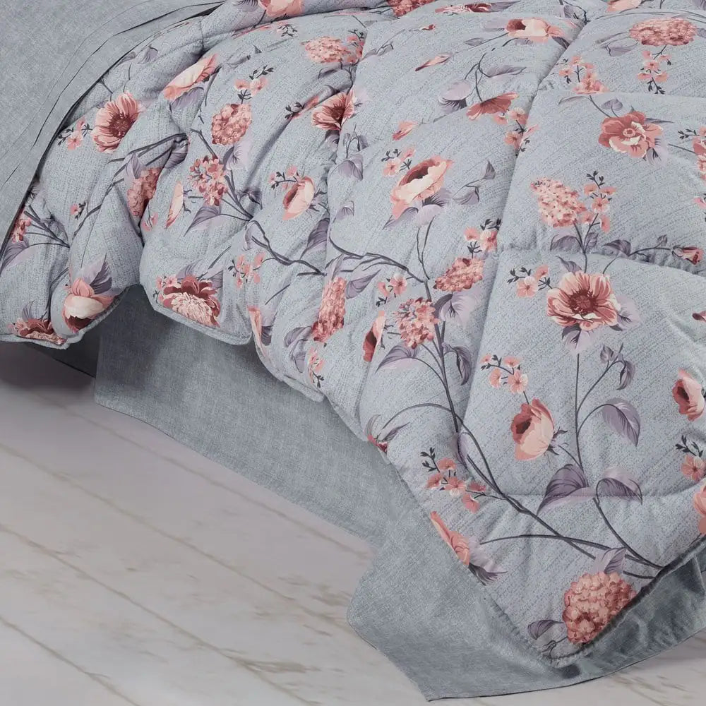 Conjunto de Sueño Doble Hobby Benita Gris - Popelín