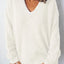 V-Neck Dropped Shoulder Sweater - Korvel