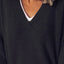 V-Neck Dropped Shoulder Sweater - Korvel