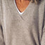 V-Neck Dropped Shoulder Sweater - Korvel