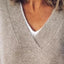 V-Neck Dropped Shoulder Sweater - Korvel