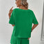 V-Neck Half Sleeve Top and Shorts Set