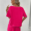 V-Neck Half Sleeve Top and Shorts Set