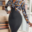 Robe Femme Slim Fit Taille Haute Col V