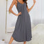V-Neck Midi Lounge Dress - Korvel