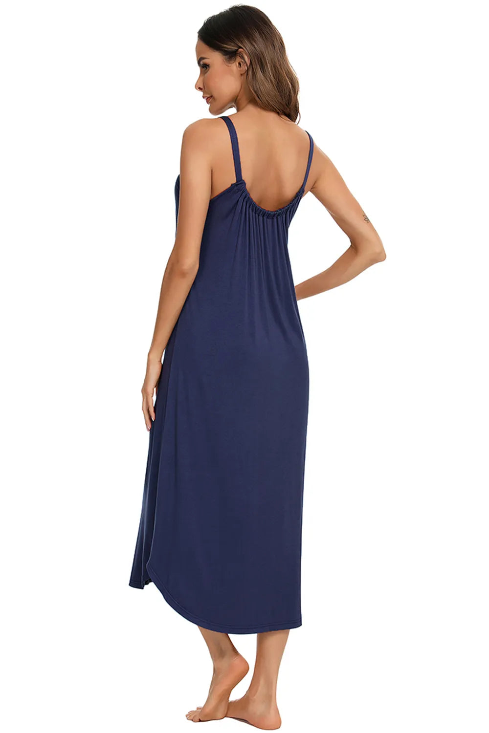 V-Neck Midi Lounge Dress - Korvel