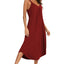 V-Neck Midi Lounge Dress - Korvel