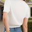 V-Neck Short Sleeve Knit Top - Korvel