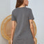 V-Neck Short Sleeve Lounge Dress - Korvel