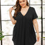 V-Neck Short Sleeve Lounge Dress - Korvel