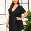 V-Neck Short Sleeve Lounge Dress - Korvel