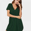 V-Neck Short Sleeve Lounge Dress - Korvel