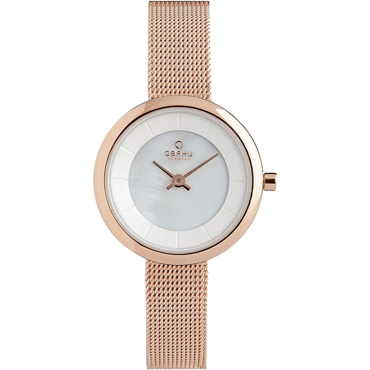 Reloj Stille para Mujer de Obaku - Elegante Diseño en Oro Rosa