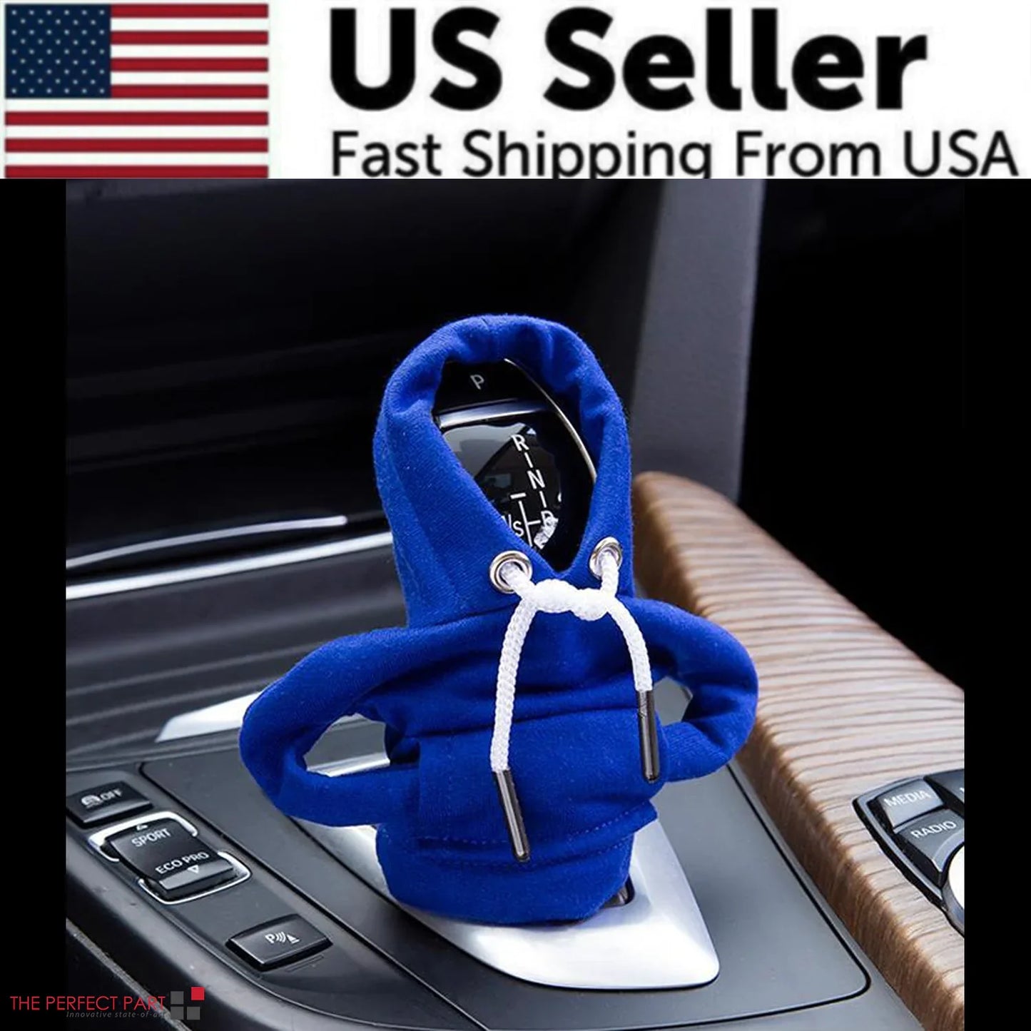 Housse de levier de vitesses Mini Hoodie pour l'intérieur de la voiture