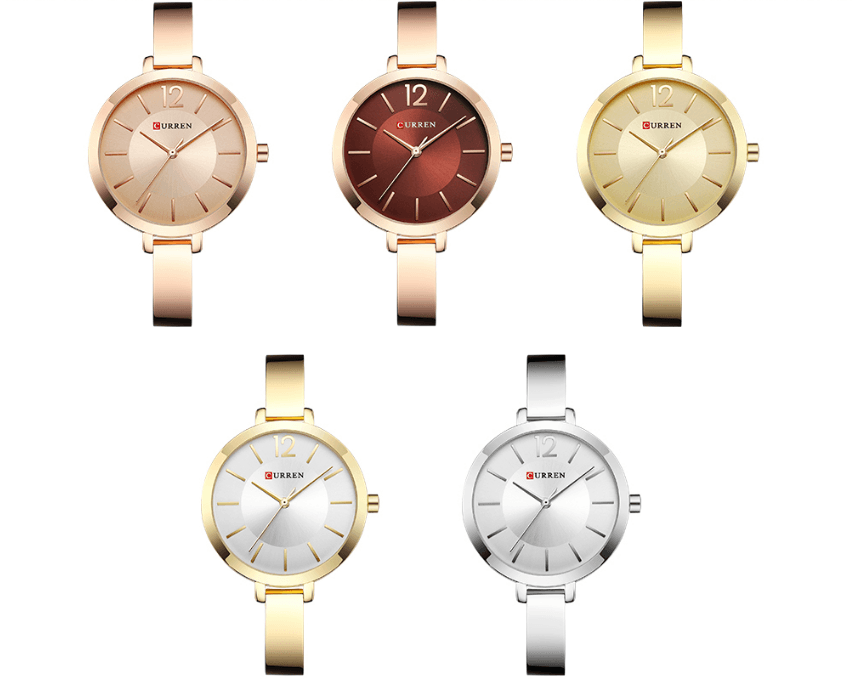 Montre analogique en quartz étanche élégante pour femmes