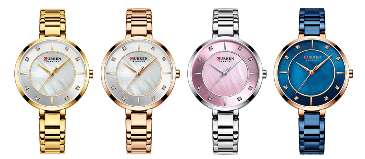 Montre analogique en quartz élégante pour femmes - Décontractée et étanche