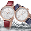 Montre de Luxe Élégante pour Femme avec Double Zircon et Chronomètre