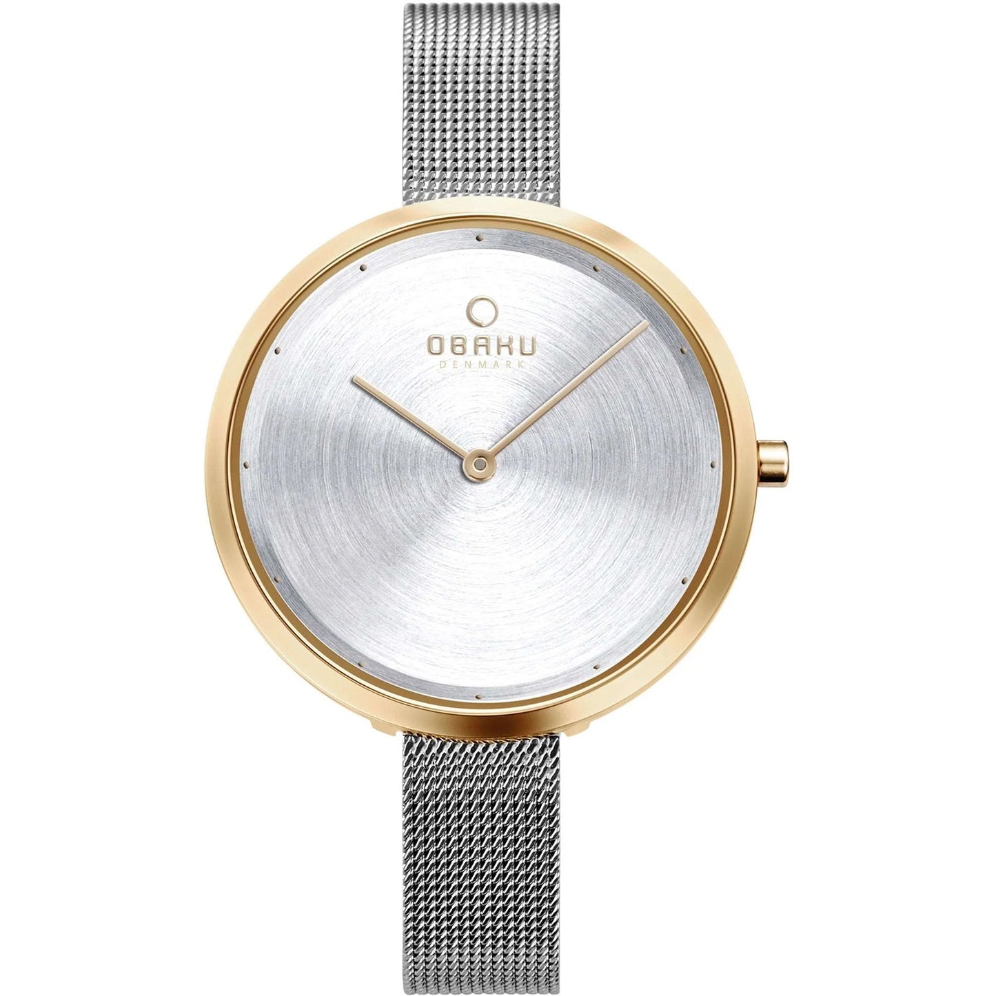 Montre classique en argent pour femmes Obaku