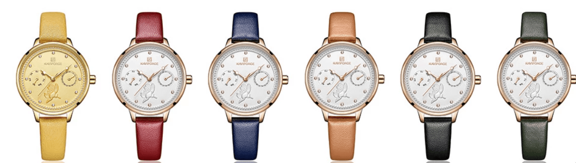 Montre de Luxe Élégante pour Femme avec Double Zircon et Chronomètre