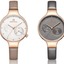 Montre analogique à quartz élégante pour femmes avec bracelet en cuir