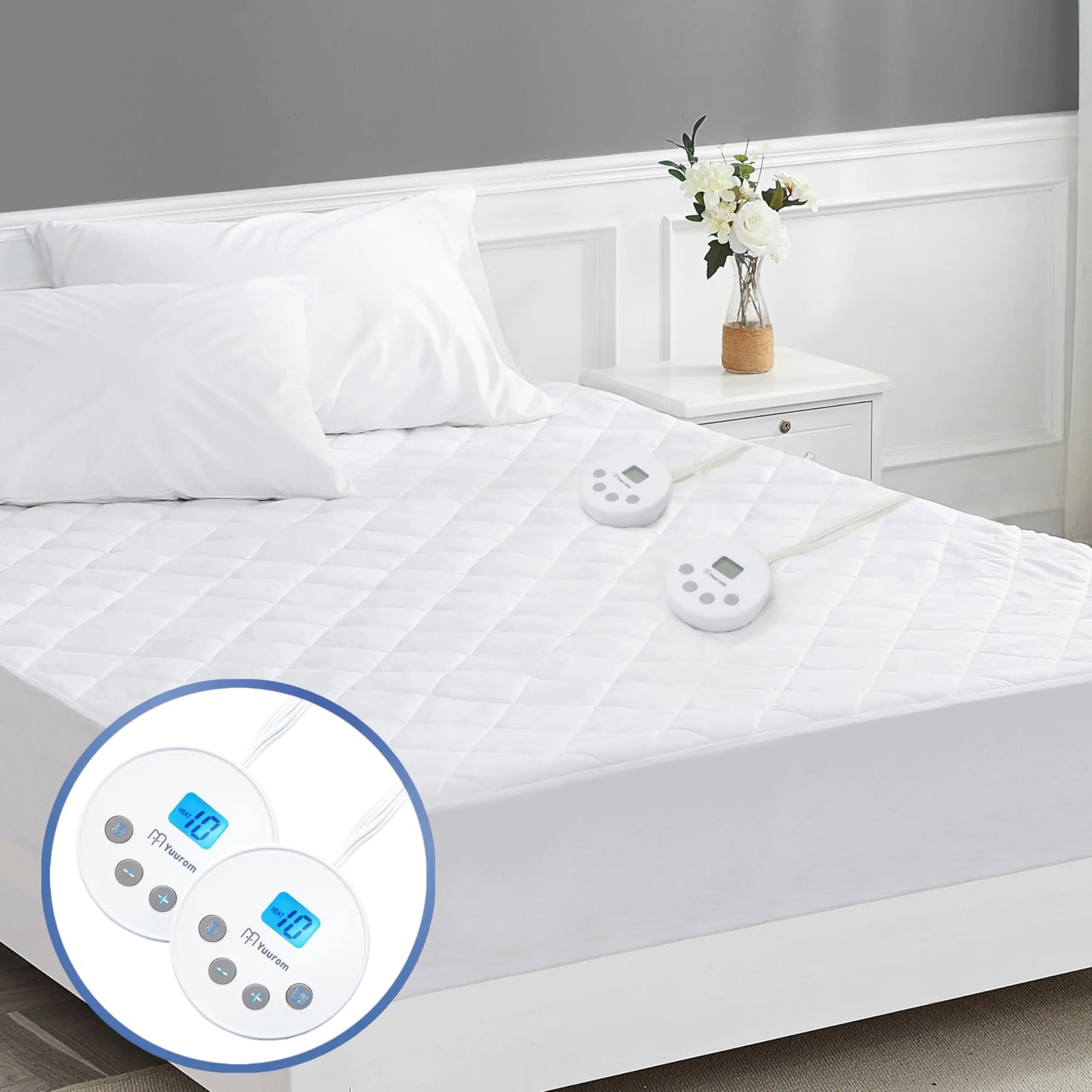 Yuurom Heated Mattress Pad - Queen Size with Dual Control