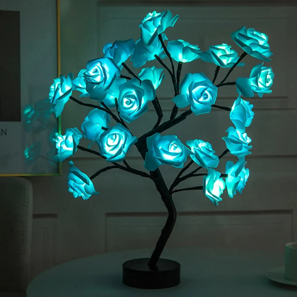 Enchanting LED Rose Flower Table Lamp