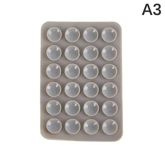 Tampon de suction en silicone double face pour téléphones mobiles