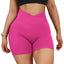 Shorts de Yoga Sin Costuras de Cintura Alta para Mujeres