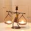 Candelabro en Forma de Linterna - Decoración de Hogar Inspirada en el Estilo Nórdico