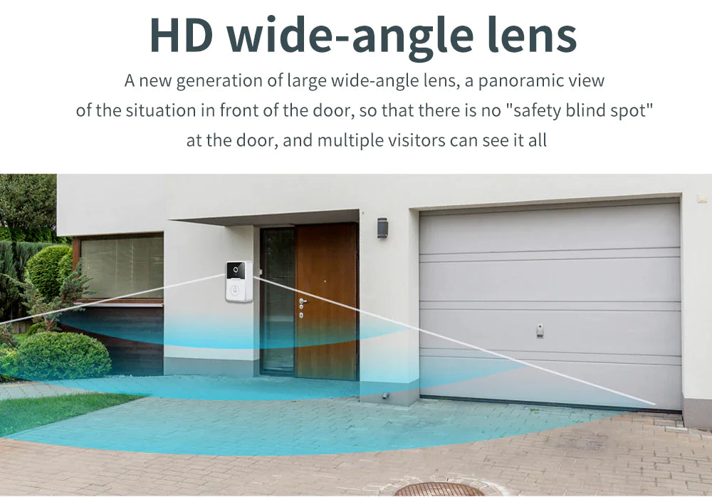Wireless Smart WiFi Doorbell with Video Intercom