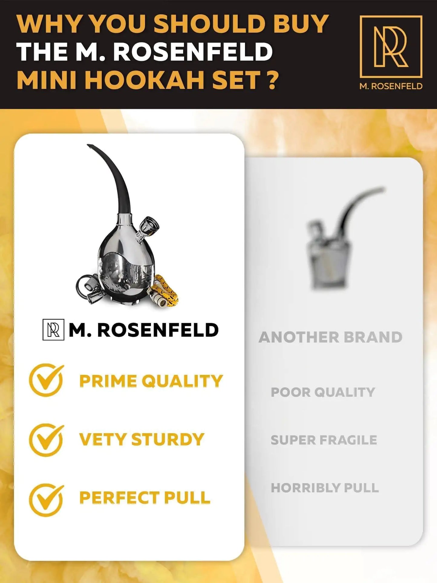 Juego de Hookah Mini Portátil - Kit de Hookah de Viaje Completo