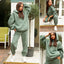 Conjunto de Sudadera de Felpa con Capucha Cómoda para Mujeres