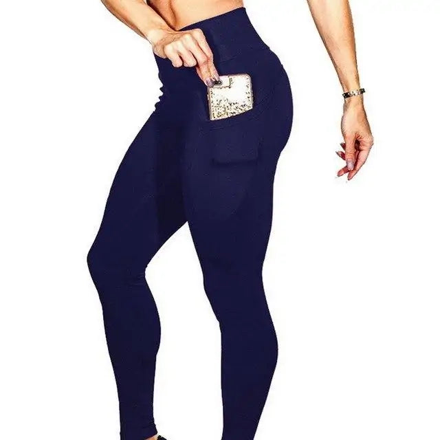 Pantalones de Yoga y Correr Premium con Bolsillo Lateral