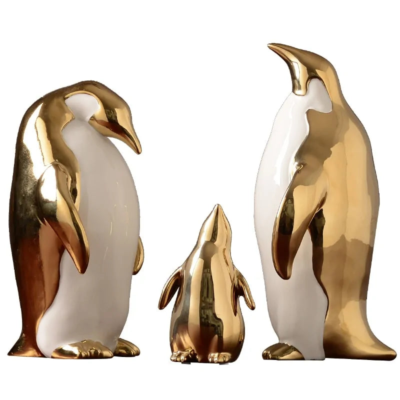 Elegant Penguin Figurine for Home Decor