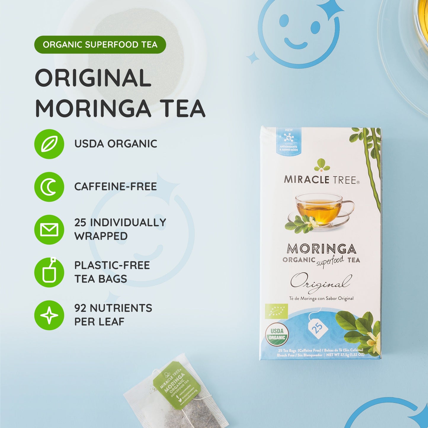 Té de Moringa Orgánico - Sabor Original