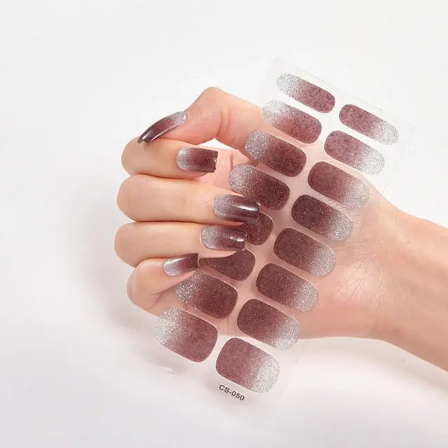 Premium DIY Gel Nail Stickers for Effortless Glam