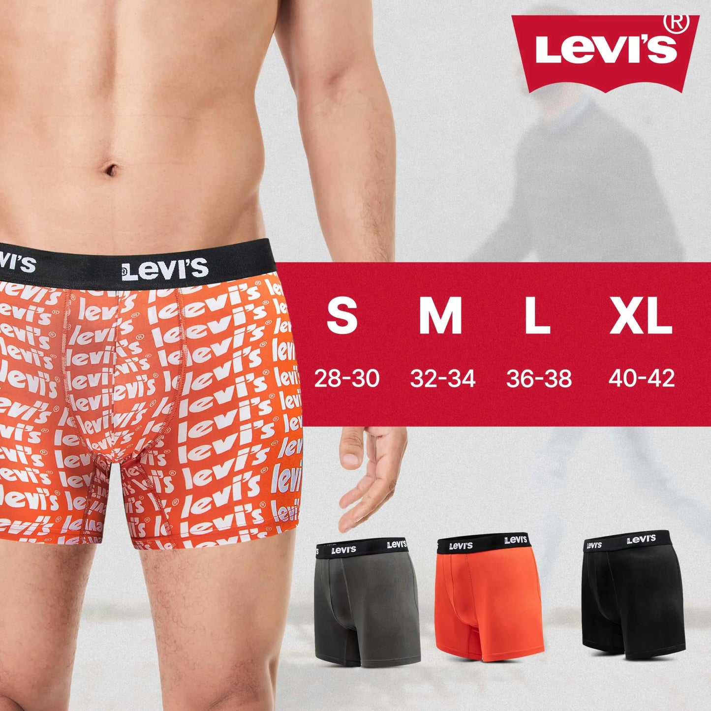 Boxers de Microfibra para Hombre de Levi's - Paquete Ultra Suave de 4